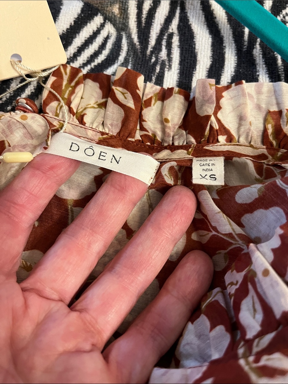 DOEN Caramel Dress - Ambridge Rose Red - NWT in XS - Picture 7 of 9